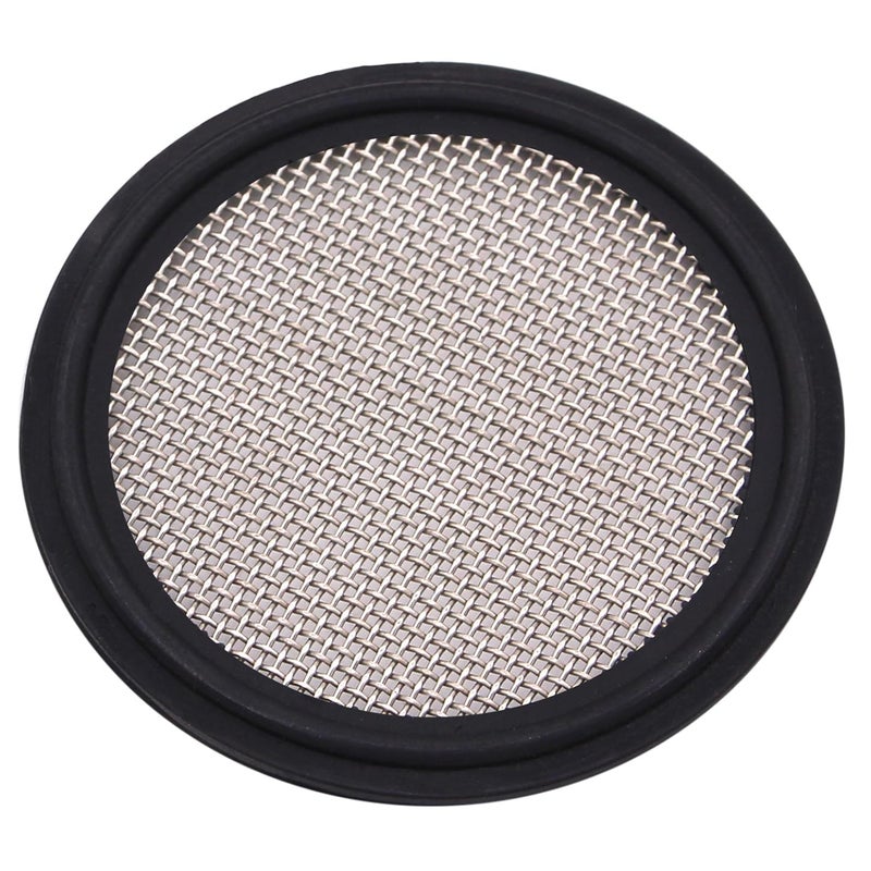 DERNORD 1.5" FKM Sanitary Gasket w/ Stainless Screen - Tri Clamp Clover (20 Mesh) - Image 1